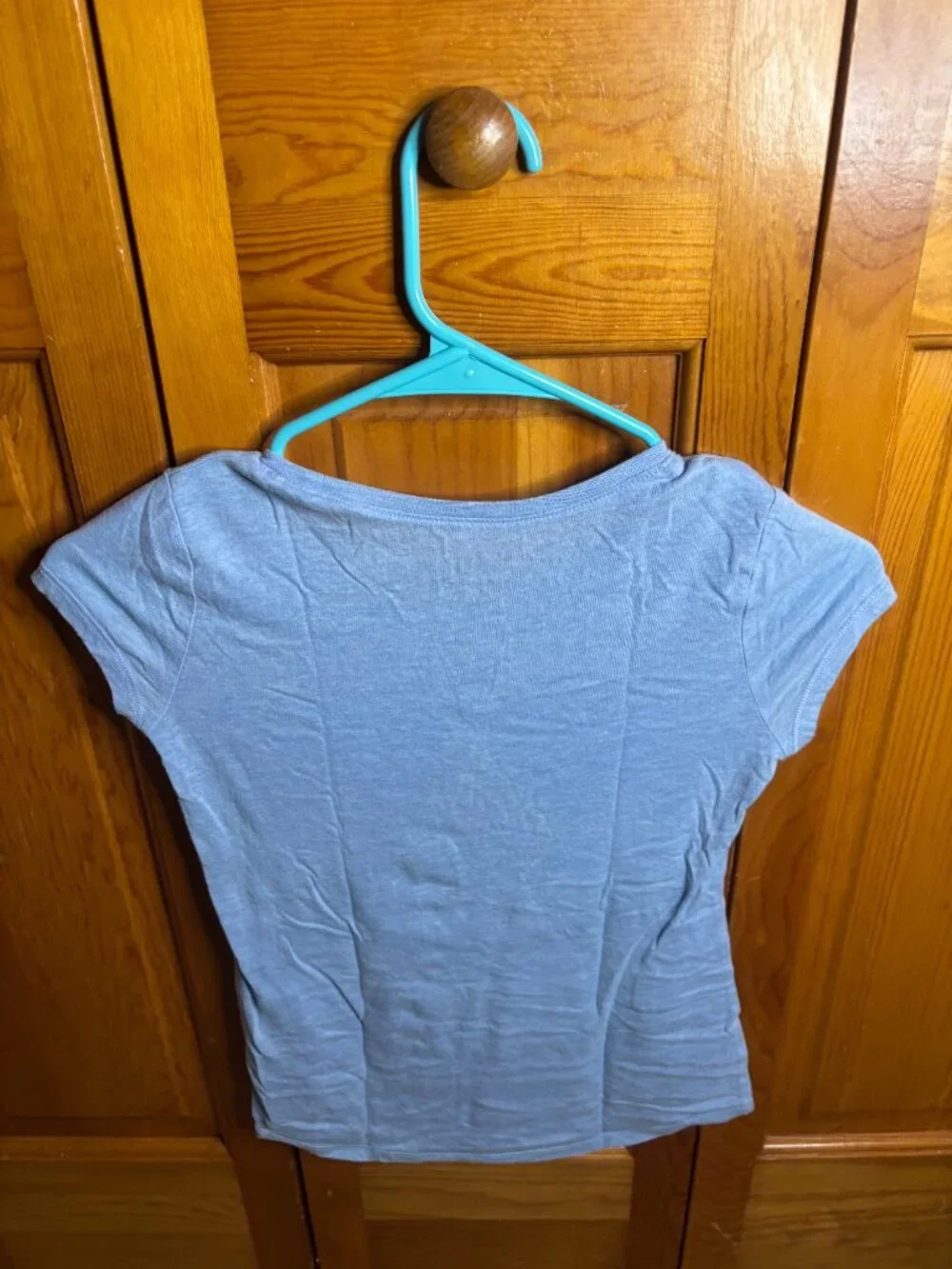 Justice Girls Blue Heart Eye Emoji T Shirt (Size 8)